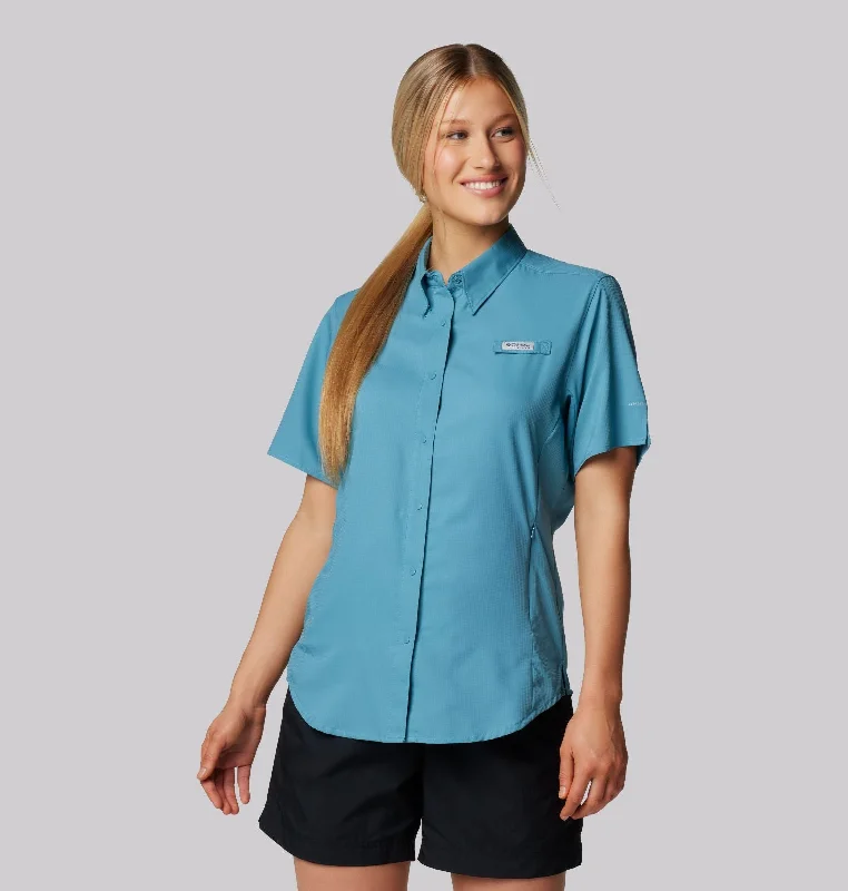 short-sleeved shirts for men that can be dressed up or downWomen's Tamiami II Short Sleeve Shirt - Canyon Blue