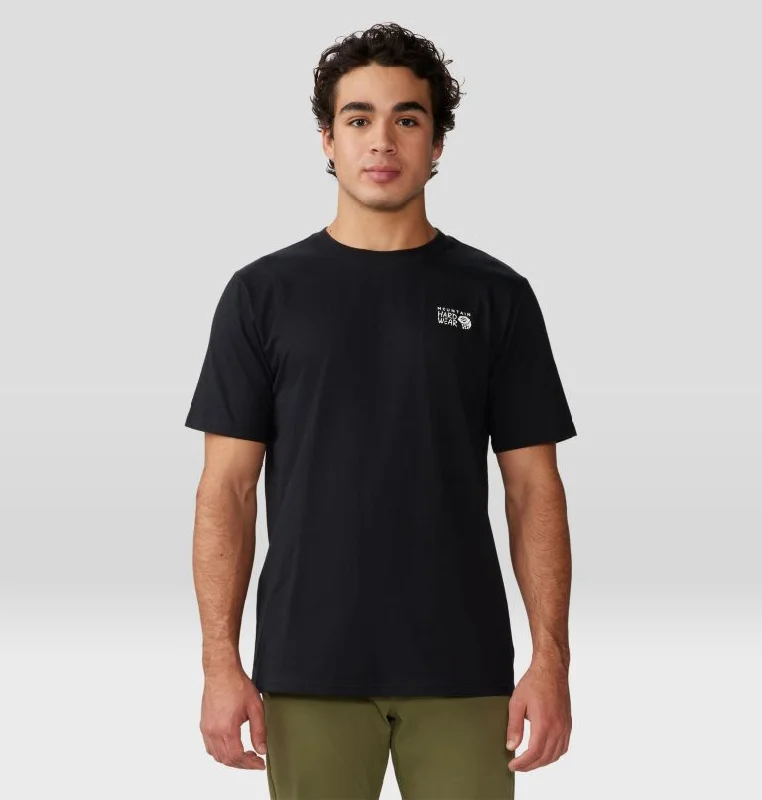 short-sleeved men's tops designed for warm weather climatesMen's MHW Back Logo Short Sleeve - Black