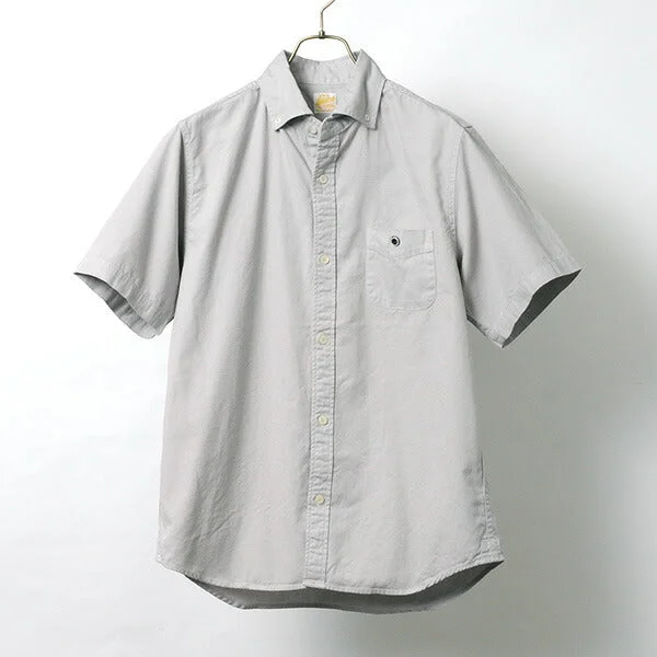 tops with buttons for menBARNS / BR-5266 Ox S/S button-down shirt