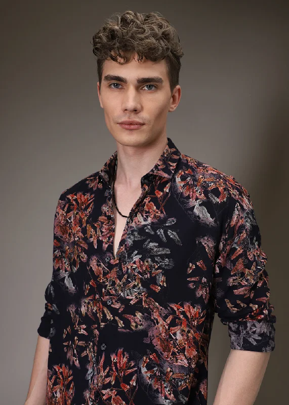 argyle sweaters for menPink Floral Feather Shirt