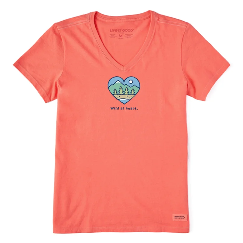 care instructions for short-sleeved men's clothingWomen's Wild At Heart Crusher Tee