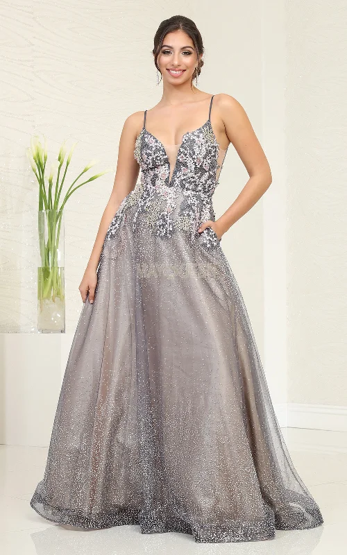 Vintage women's dressesMay Queen RQ8035 - A-Line Gown