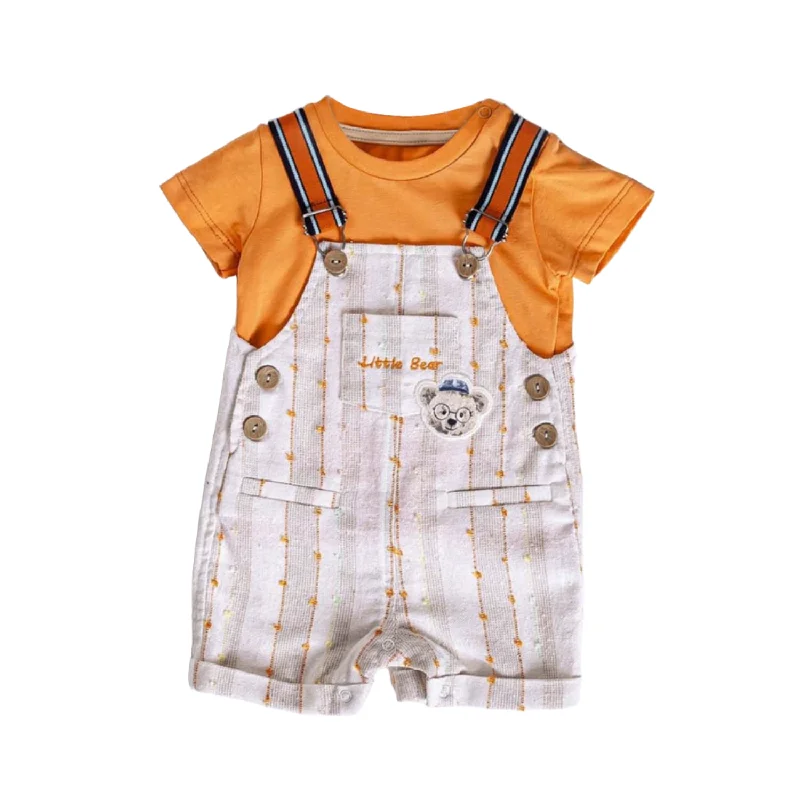 sports coats for menInfant Boys' Shortalls Green, Orange and Purple 2-Piece Set Perfect for Summer