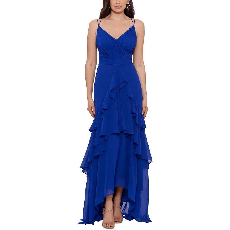 Synthetic dresses for budget-friendly optionsXscape Womens Hi-Low Long Evening Dress