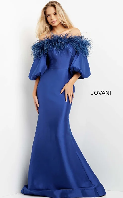 Summer dresses for hot weatherJovani 08356 Royal Blue Long Evening Dress