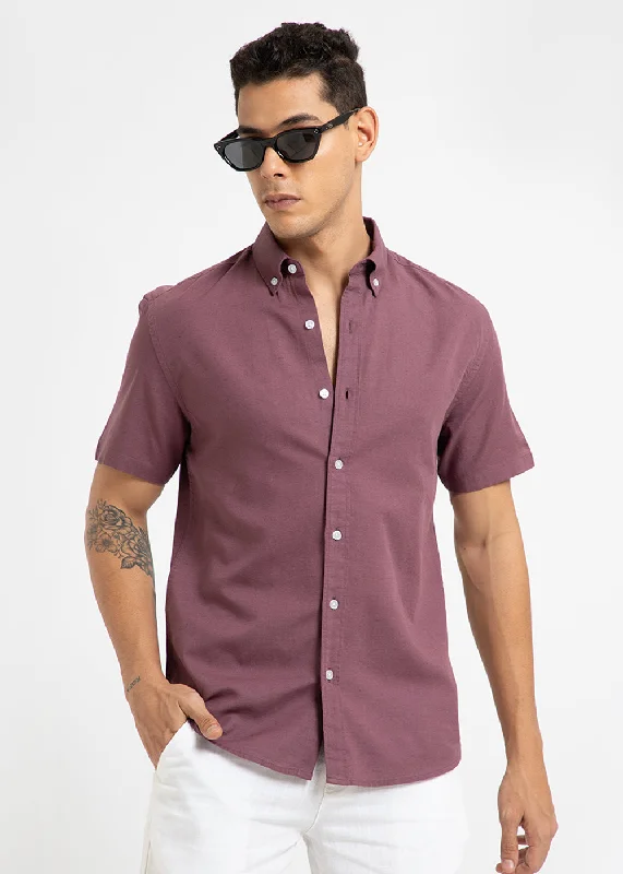 striped shirts for menViolet Cotton Linen Shirt