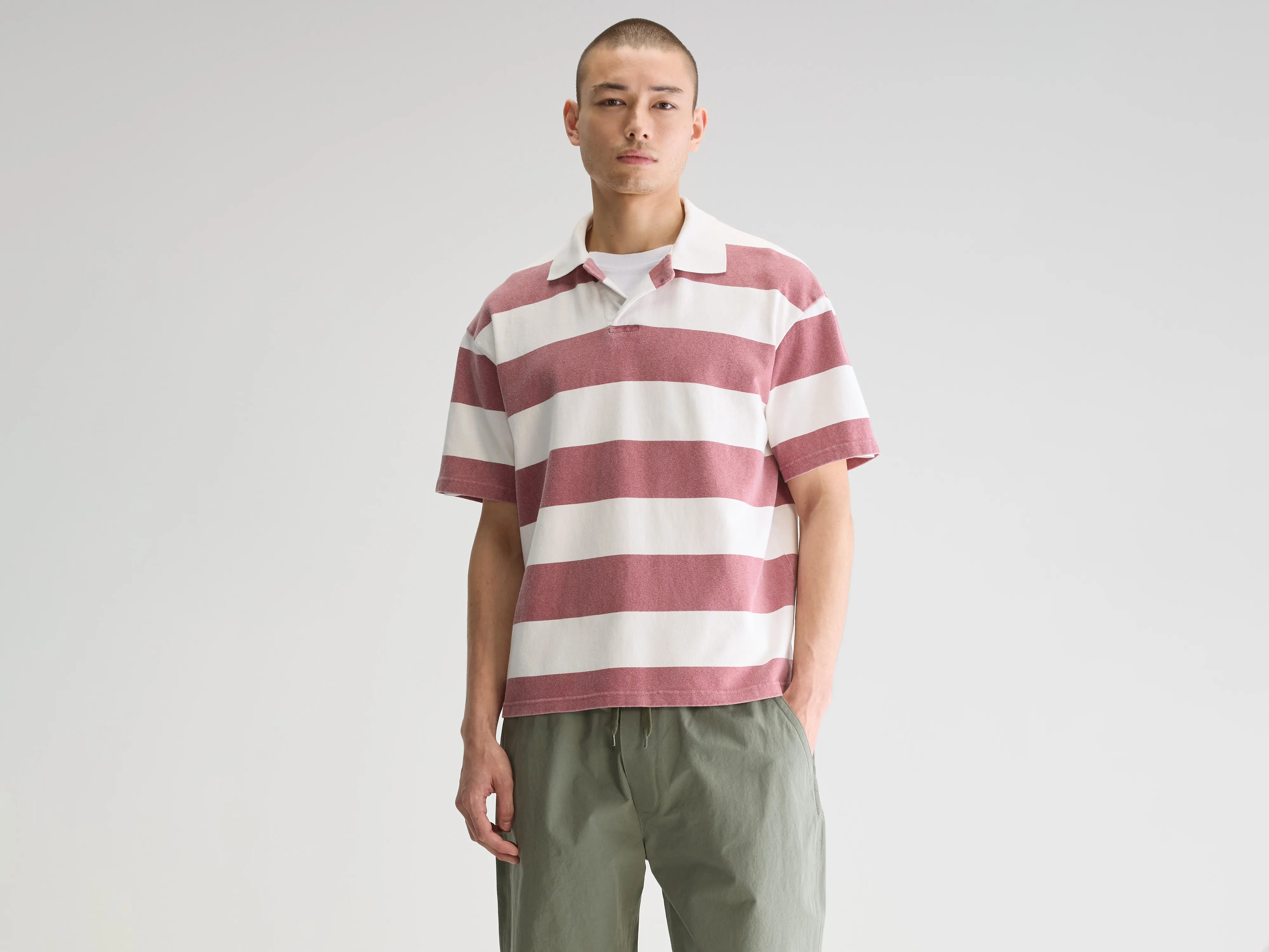 short-sleeved tops for men made from high-quality, durable fabricForst short-sleeve polo (251 / M / STRIPE B)