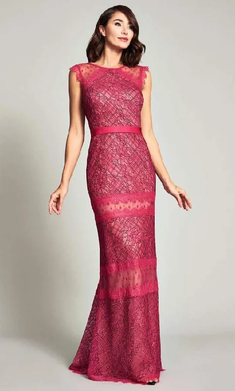 Statement dresses for making a fashion statementTadashi Shoji - BOE20306LSC Contemporary Floral Lace Long Dress