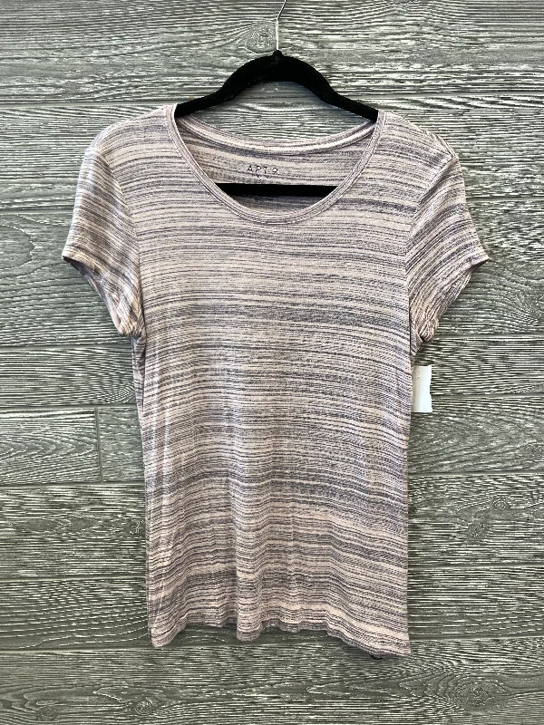 Chenille women's topsTop Short Sleeve By Apt 9 In Purple, Size: S
