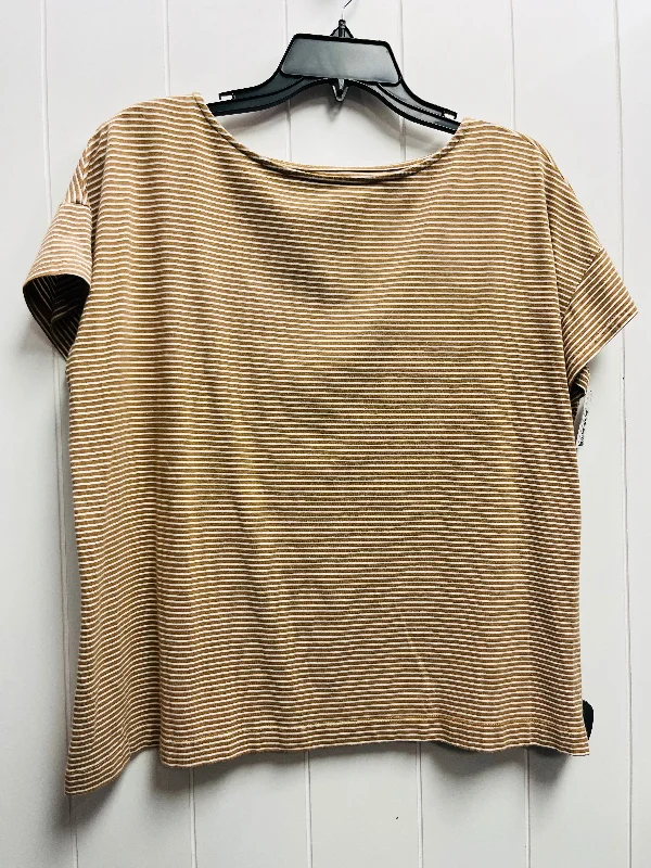 Pullover women's topsTop Short Sleeve By J. Jill In Brown, Size: L