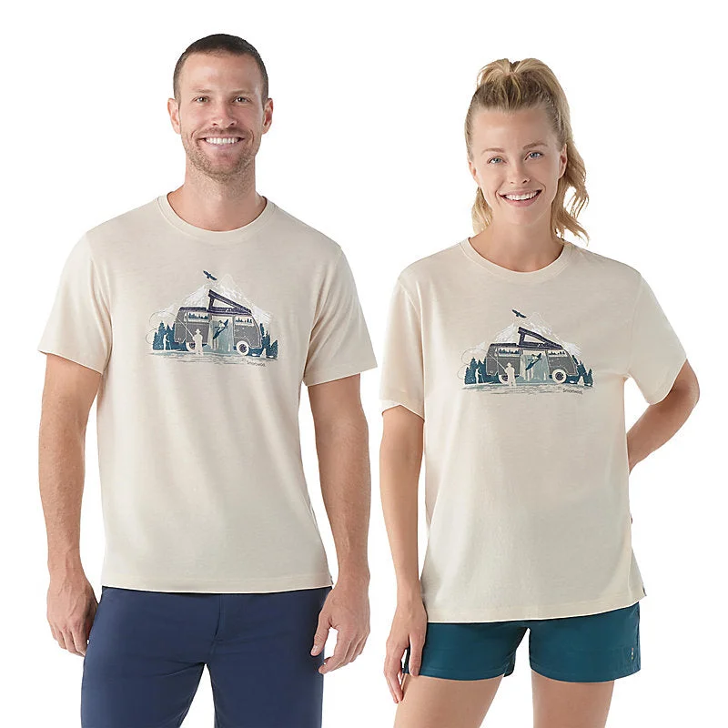 short-sleeved tops for men made from high-quality, durable fabricRiver Van Graphic Short Sleeve Tee - Almond