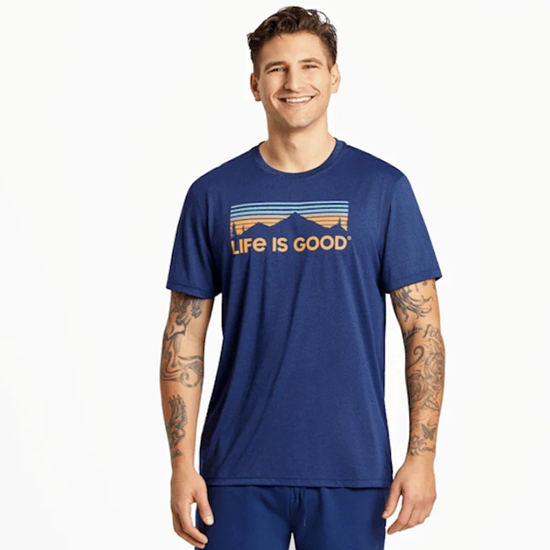 men's short-sleeved collared shirtsMen's Scenic Mountain Vista Active Tee