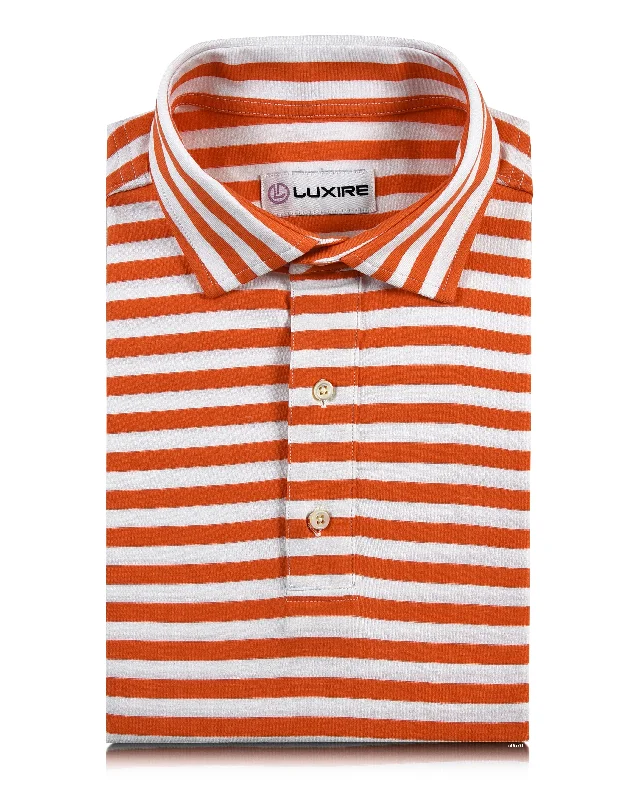 formal blazers for menOrange white stripes T-shirt