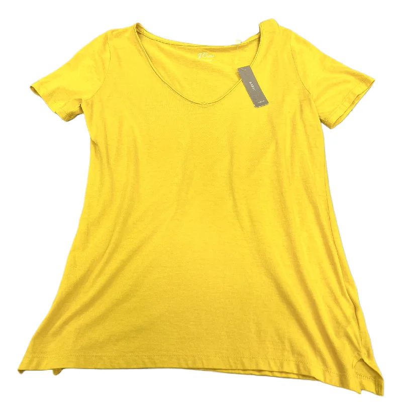 Statement women's topsTop Short Sleeve Basic By J. Crew In Yellow, Size: Xs