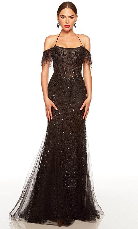 One-shoulder dresses for womenAlyce Paris 61416 - Embellished Gown
