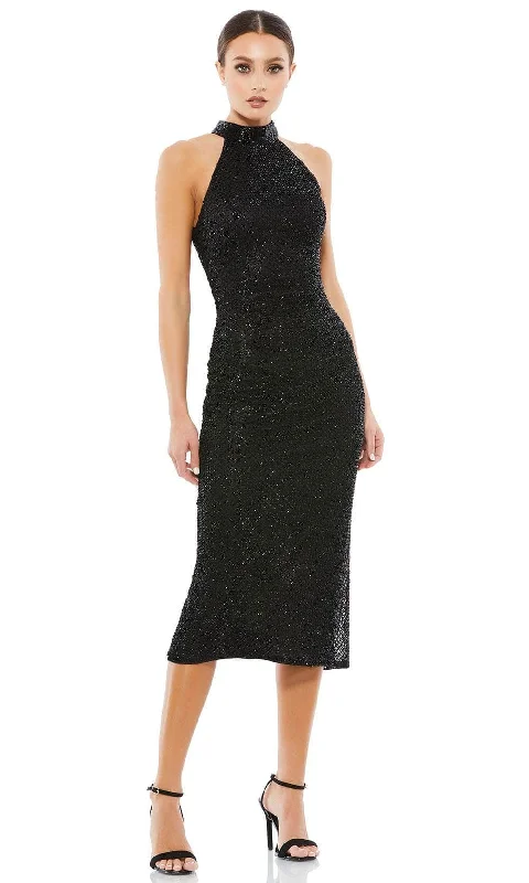 Tall women's dressesMac Duggal 5531 - Racer Back Fitted Evening Dress