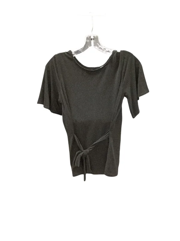 Tall women's topsTop Short Sleeve By Green Envelope In Black, Size: Xs
