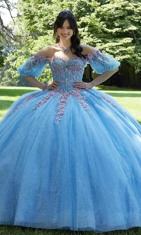 women's suit sets with matte finishesVizcaya by Mori Lee 89444 - Corset Bodice Ballgown