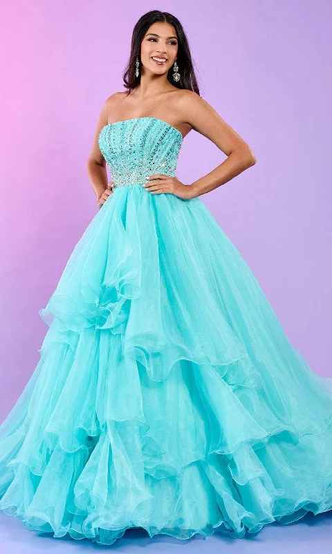 women's suit sets with lace detailingRachel Allan 70570 - Bejeweled Corset Ballgown