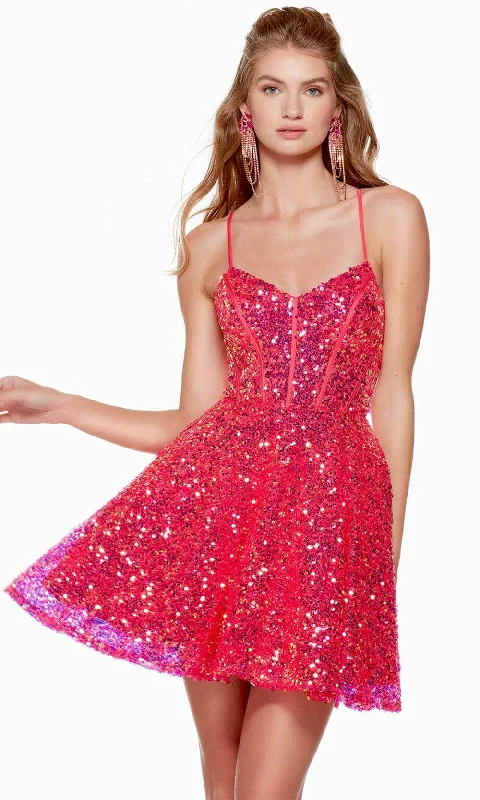 women's suit sets for springAlyce Paris 3123 - Sequin Corset A-Line Homecoming Dress