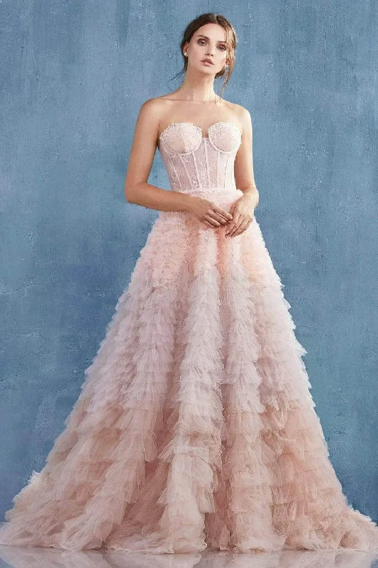 women's suit sets with silk liningsAndrea and Leo - Sweetheart Corset Ballgown A0767 - 1 pc Blush In Size 4 Available
