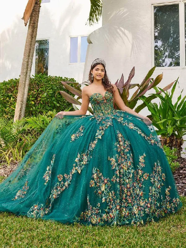 women's suit sets with hidden zippersLizluo Fiesta 56513 - Embroidered Sleeveless Corset Bodice Ballgown