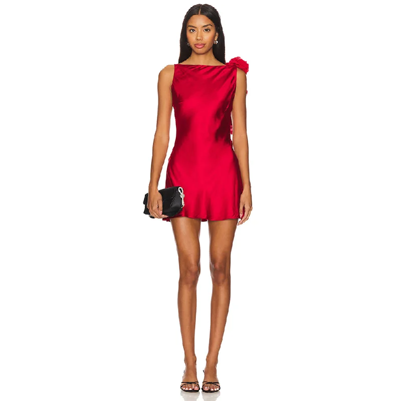 Polka dot dresses for womenSleeveless Backless Mini Dress KLYS024