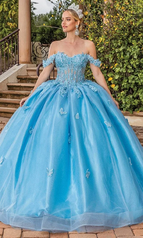 elegant women's outfit setsDancing Queen 1826 - Garden Embroidered Corset Ballgown