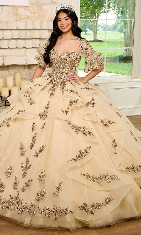 women's suit sets with tailored pantsRachel Allan RQ1138 - Bead Embellished Corset Ballgown