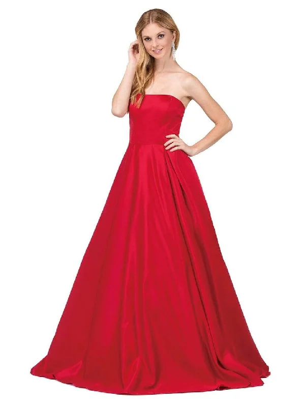 women's suit sets with exposed buttonsDancing Queen - Strapless Corset Back Pleated Ballgown 2211