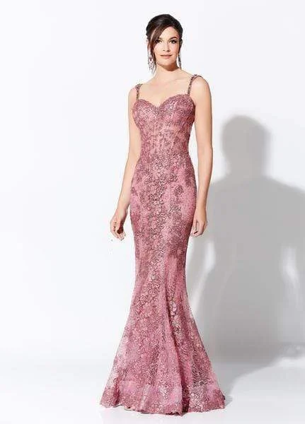 women's suit setsIvonne D for Mon Cheri - Lace Corset Mermaid Gown 119D41