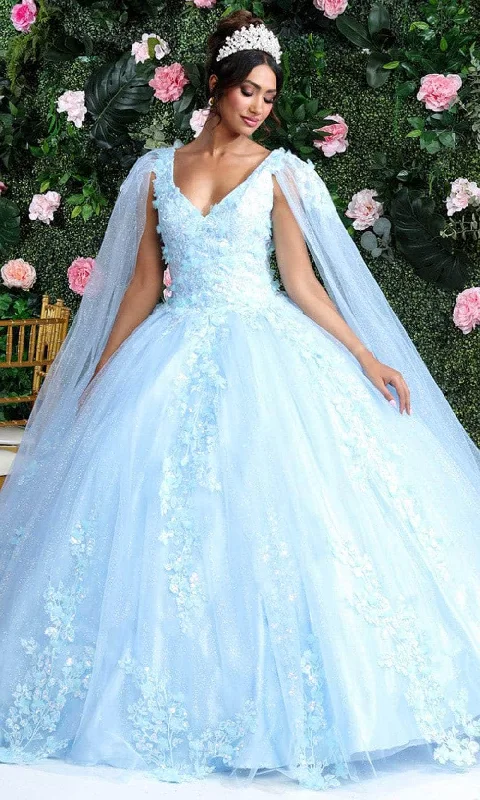 women's suit sets with matching blousesMay Queen LK193 - Floral Applique Corset Ballgown