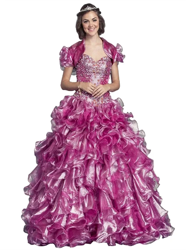 women's tailored suit setsTrevi Collection - Beaded Corset Bodice Ballgown