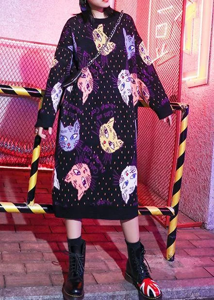 Statement women's sweaterCozy prints Sweater outfits Quotes o neck Ugly winter sweater dresses