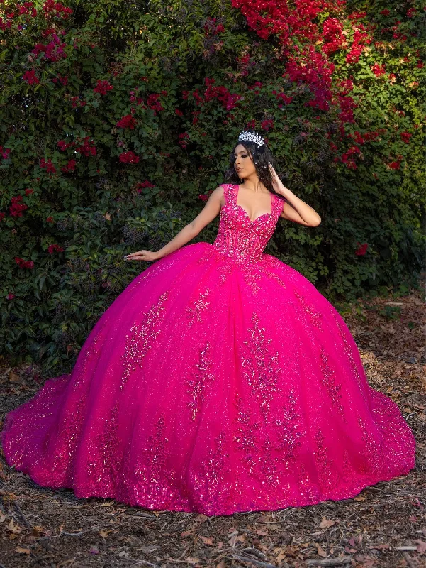 casual women's wear setsLizluo Quince 26091 - Corset Bodice Sweetheart Neck Ballgown