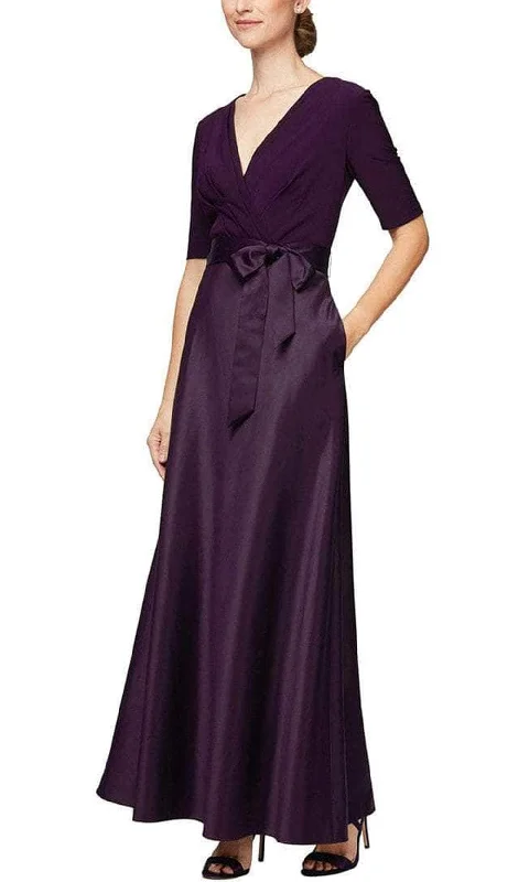 Sweetheart neckline dresses for womenAlex Evenings - 82351533 V-Neck Jersey Long Dress