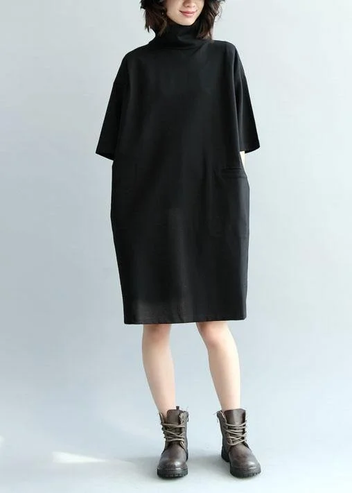 Cashmere women's sweaterAesthetic high waist Sweater black thick Hipster sweater dress fall