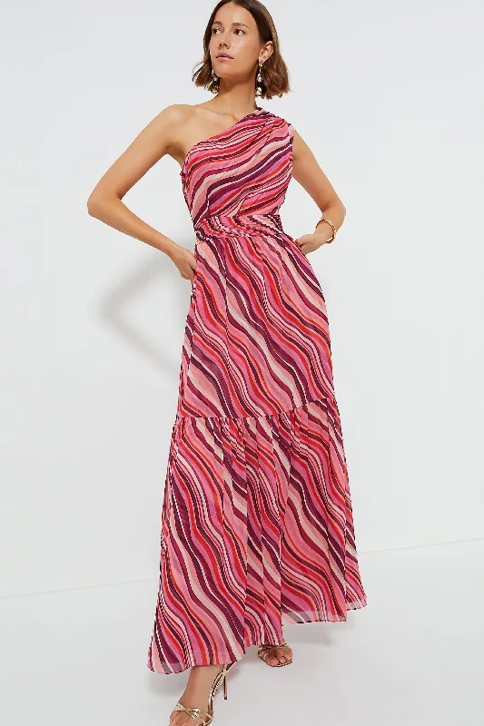 women's suit sets with pantsSunset Stripe Cadiz Dress