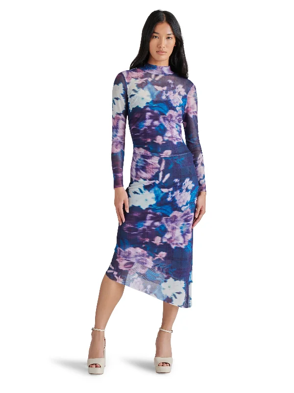 Fit-and-flare dresses for womenBlare Mesh Midi Dress