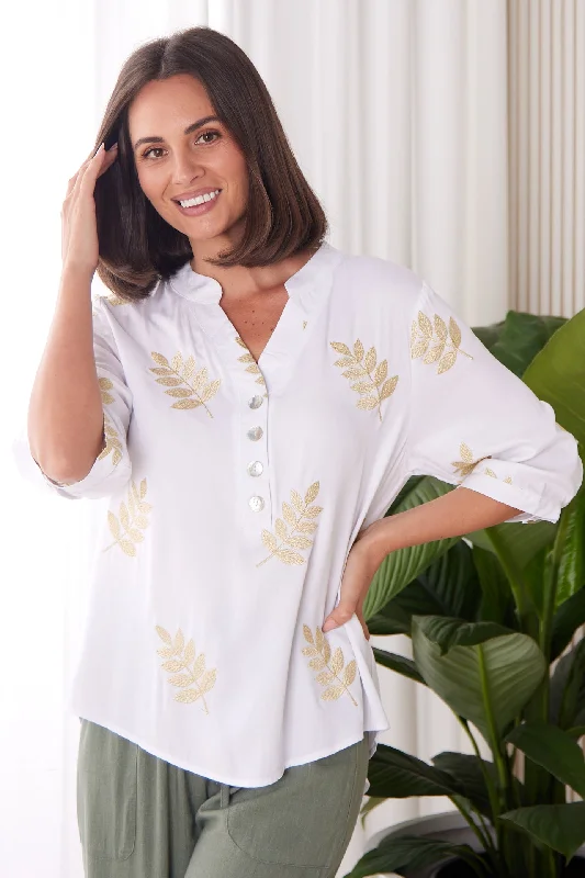 Designer women's topsMarlie Top - Gold Leaf