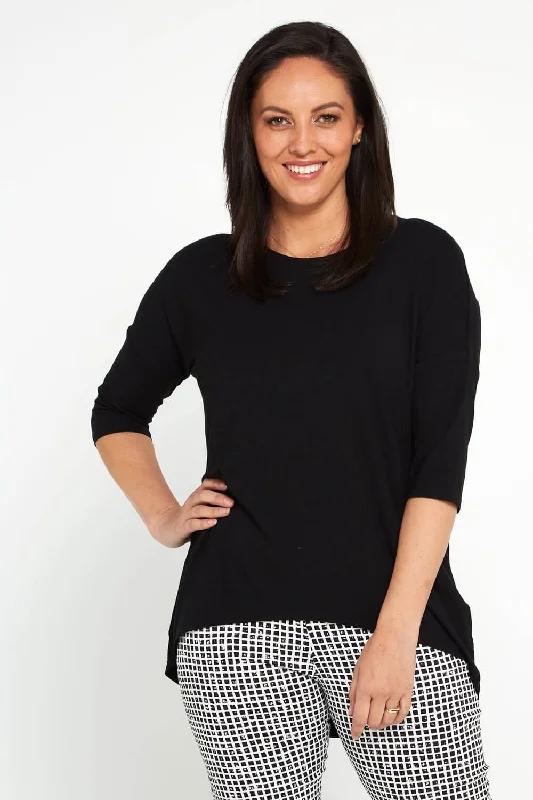 Summer women's topsIrena Bamboo Top - Black
