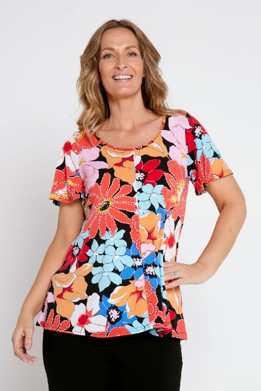 Sustainable women's topsMelinda Top - Bouquet Bloom