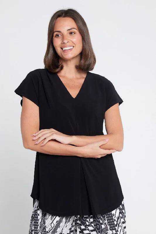 Teal women's topsAshlyn Top - Black