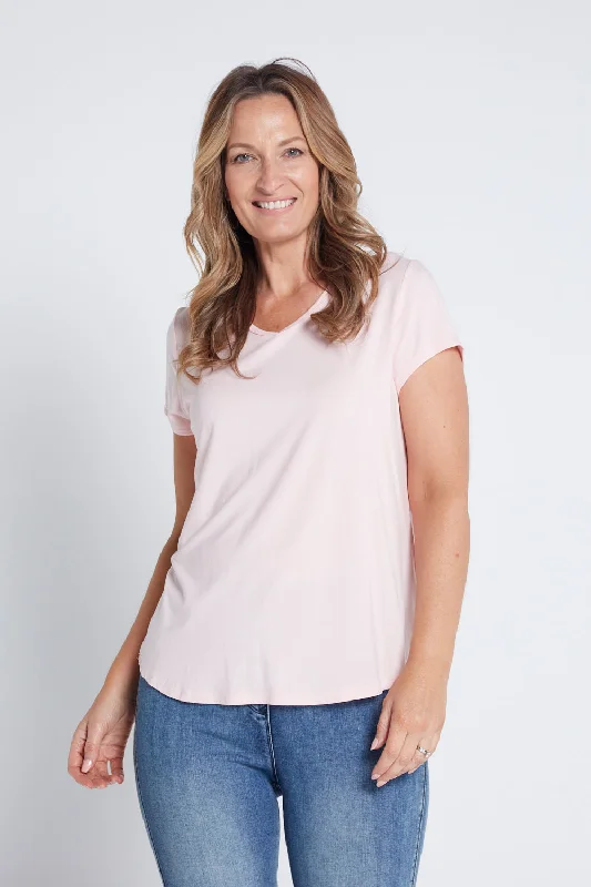 Running women's topsBamboo Tee - Baby Pink