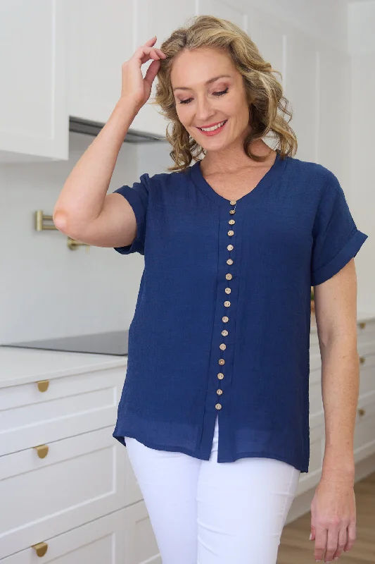 Halter neck women's topsGemma Top - Navy