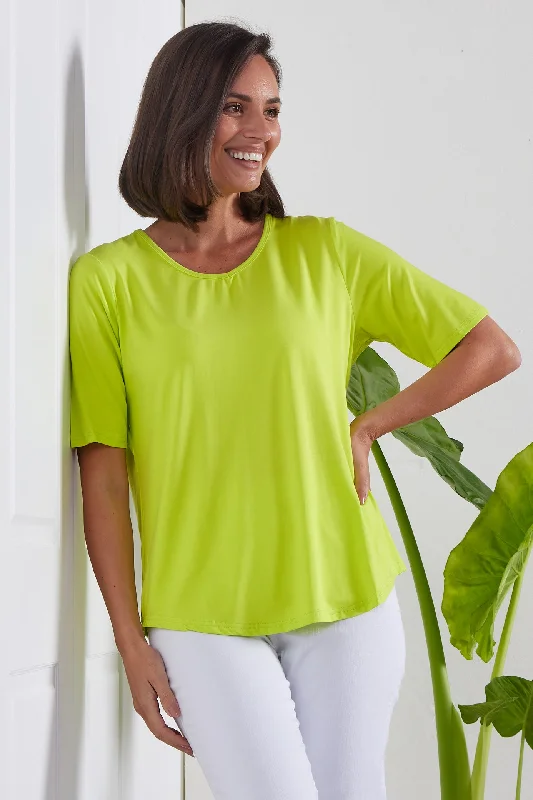 Oversized women's topsBelinda Modal Tee - Neon Citrus