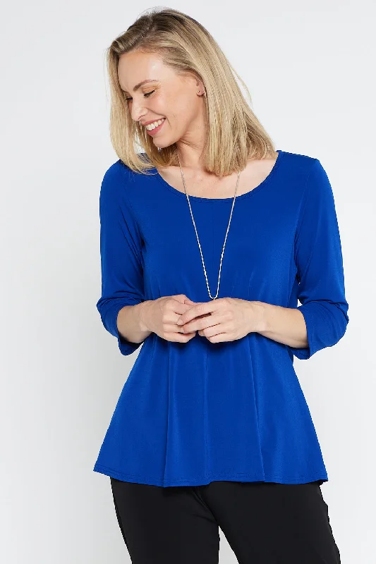 Affordable women's topsJosephine 3/4 Sleeve Top - Royal