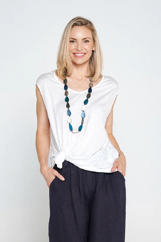 Chenille women's topsVelika Top - White