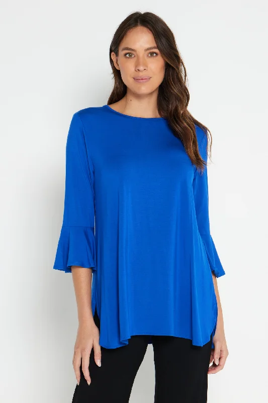 Summer women's topsLacey Bamboo Top - Royal Blue