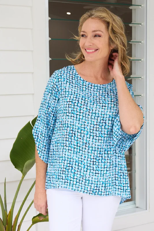 Sustainable women's topsRaven Top - Blue Marano